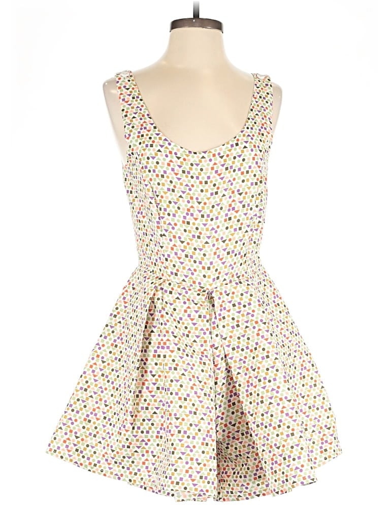 Pre-owned Lili Sidonio Molly Bracken Romper In White