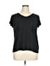 Ophelia Roe Black Short Sleeve Top Size XL - photo 1