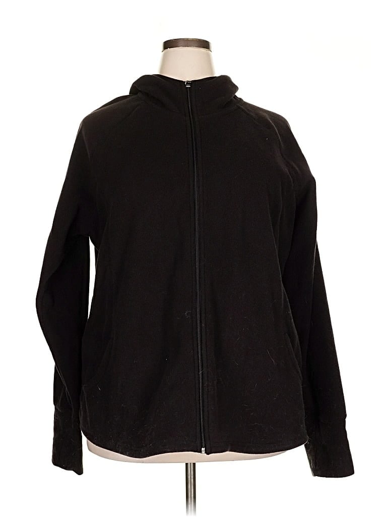Pre-owned Tek Gear Zip Up Hoodie In Black