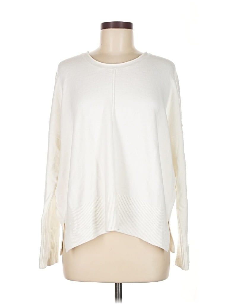 Pre-owned French Connection Pullover Sweater In White