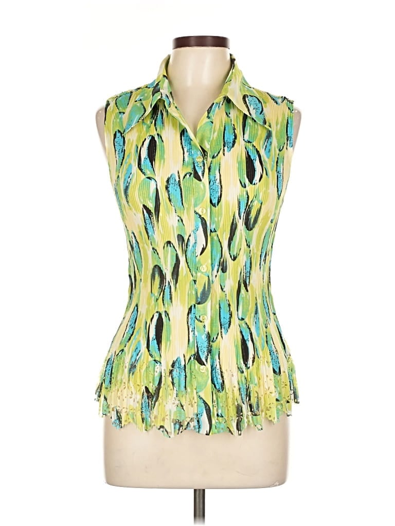 Pre-owned Essentials Sleeveless Blouse In Green