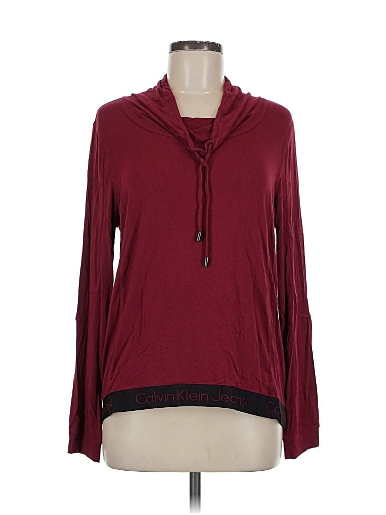 Pre-owned Calvin Klein Jeans Est.1978 Calvin Klein Jeans Pullover Sweater In Burgundy