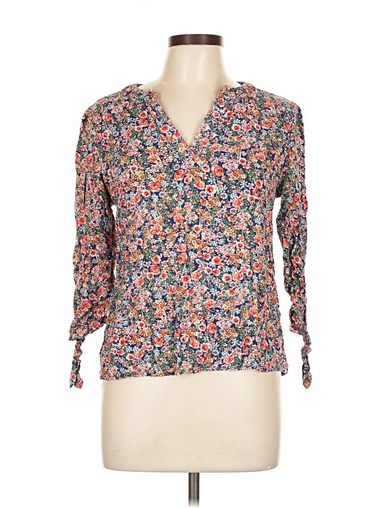 Pre-owned Rose & Thyme 3/4 Sleeve Blouse In Pink