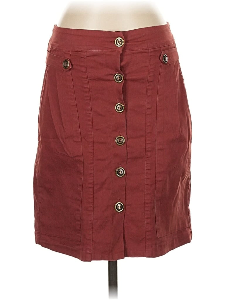 Pre-owned Amadi Casual Skirt In Burgundy