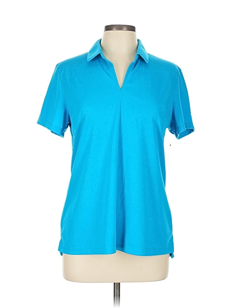 Pre-owned Nike Short Sleeve Polo Shirt In Blue