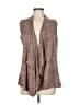 LOGO by Lori Goldstein Brown Cardigan Size M - photo 1