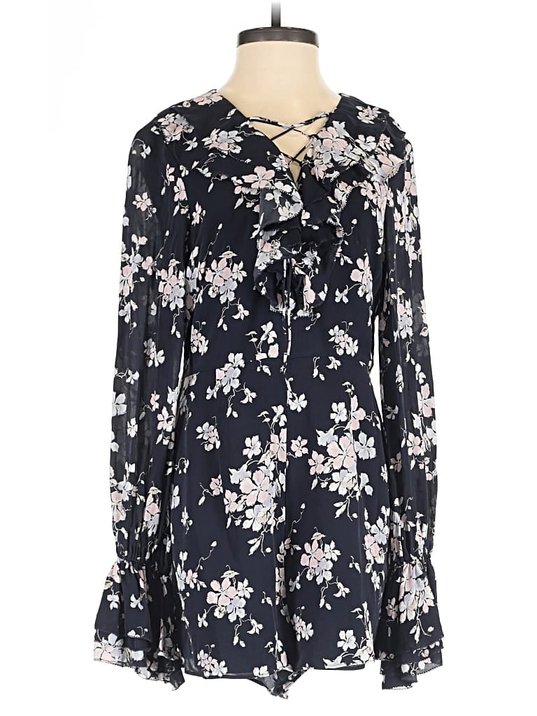 Pre-owned Intermix Romper In Blue