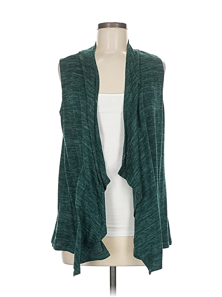 Pre-owned Logo By Lori Goldstein Cardigan Sweater In Blue