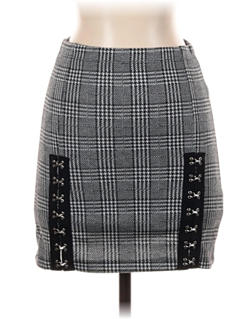 Pre-owned Motel Casual Skirt In Gray