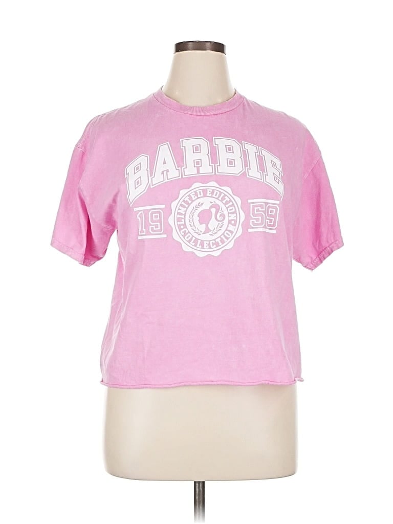 Pre-owned Barbie Short Sleeve T-shirt In Pink