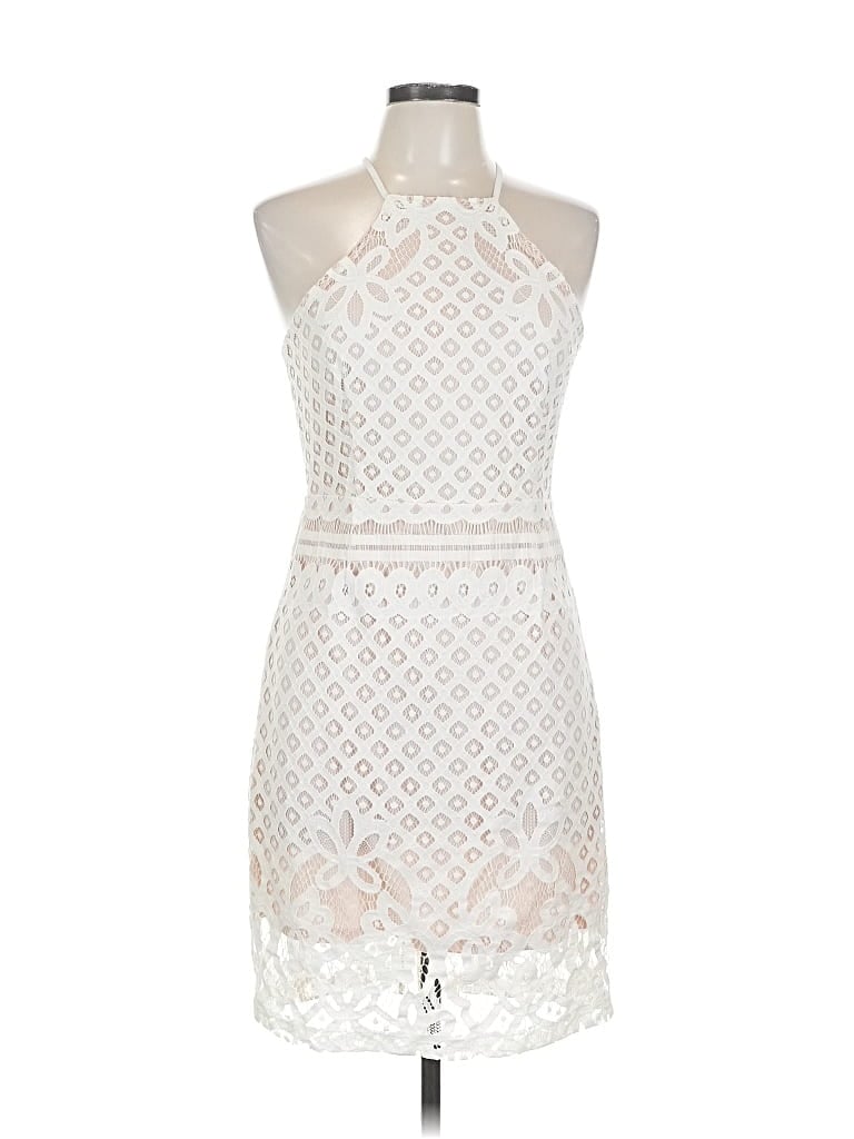 Pre-owned Lulus Cocktail Dress In White