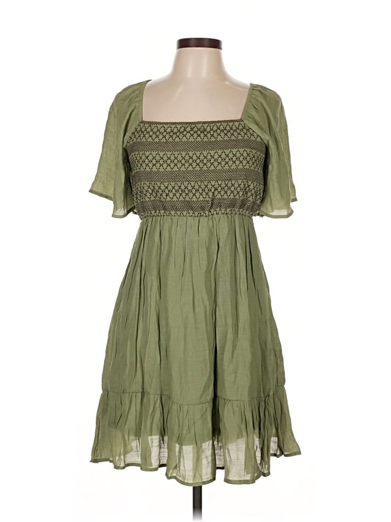 Pre-owned By The River Casual Dress In Green