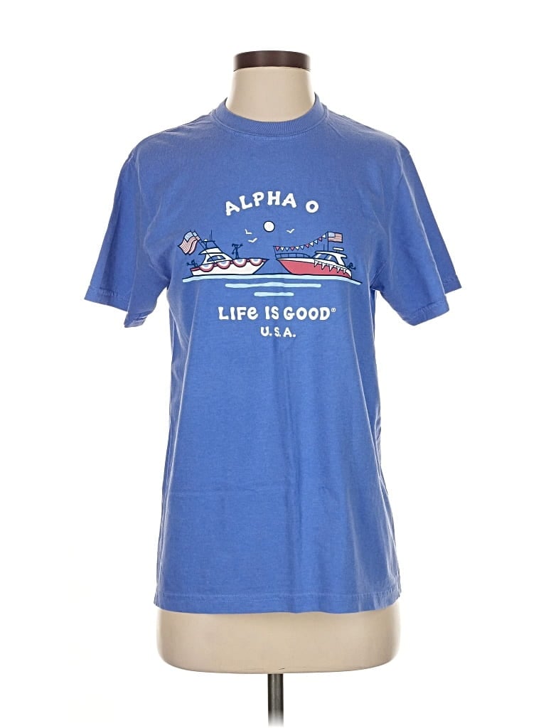 Pre-owned Comfort Colors Short Sleeve T-shirt In Blue