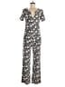 Ella Moss Print Gray Jumpsuit Size S - photo 1