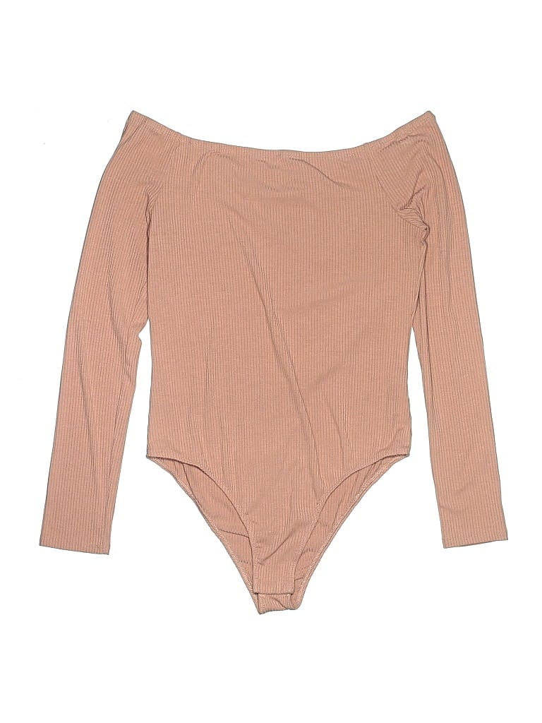 Pre-owned Ambiance Bodysuit In Brown