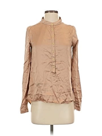 Patterson J. Kincaid Long Sleeve Silk Top (view 1)