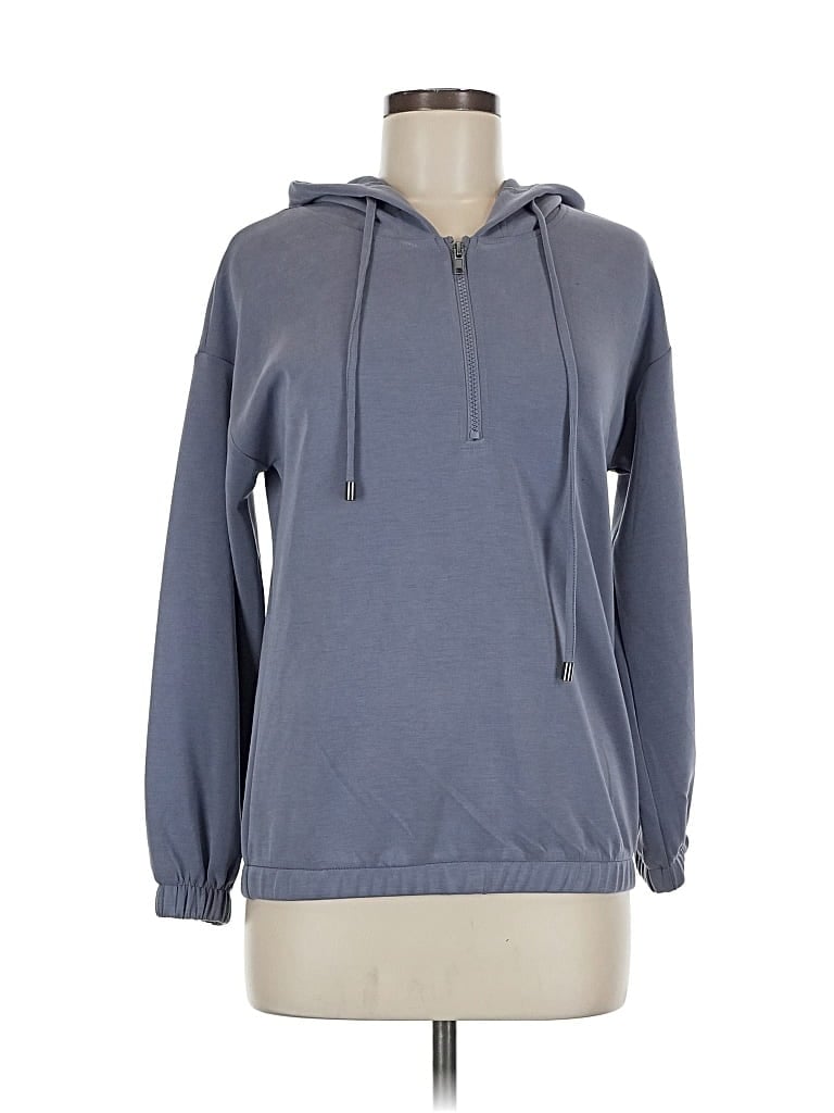 Pre-owned Assorted Brands Pullover Hoodie In Blue