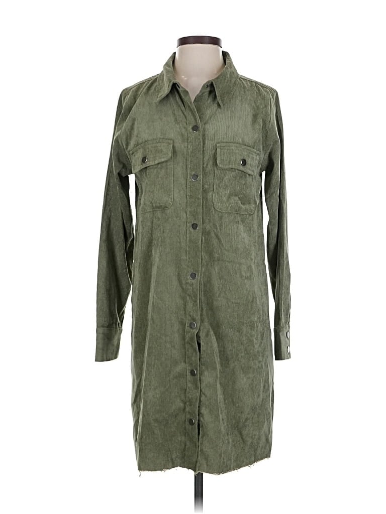 Pre-owned Kori America Trenchcoat In Green