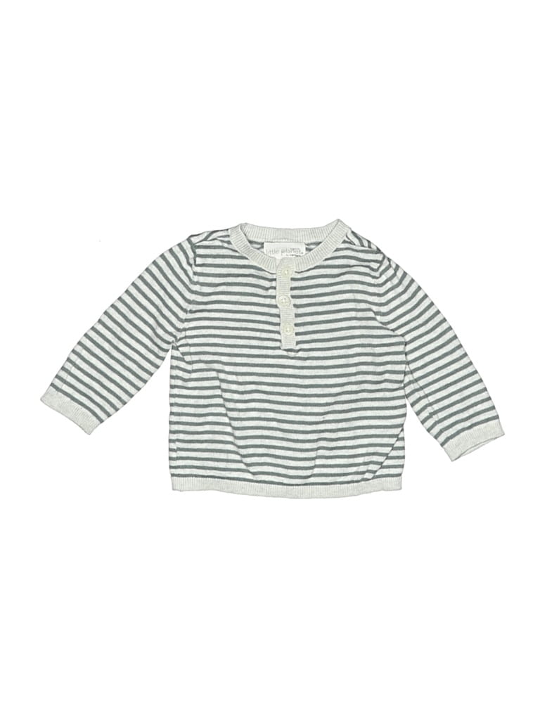 Pre-owned Little Planet Babies' Long Sleeve Top Gray Tops