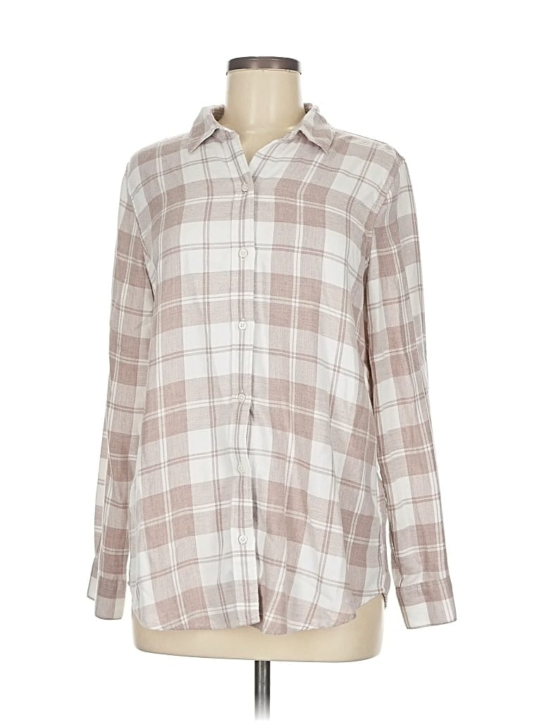 Pre-owned Banana Republic Factory Store Long Sleeve Button Down Shirt In Brown