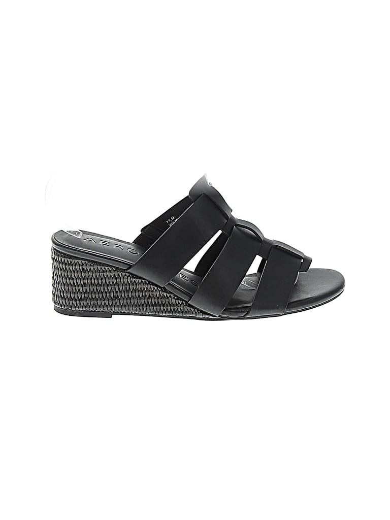 Pre-owned Aerosoles Wedges In Black