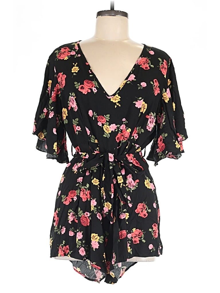 Pre-owned Shein Romper In Black