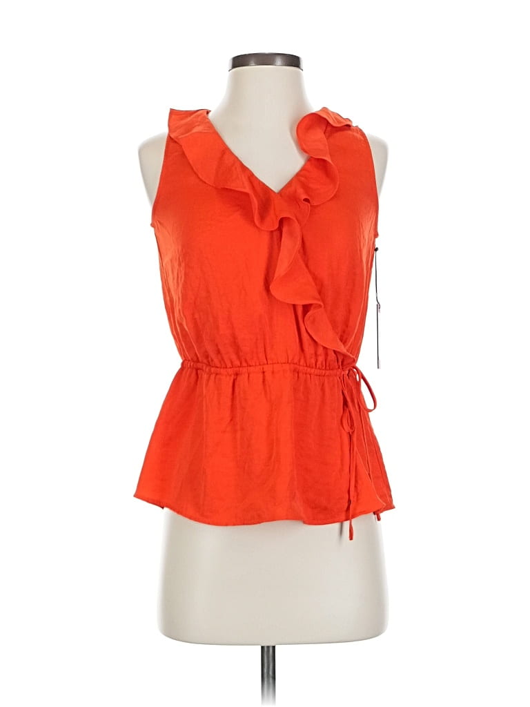 Vince Camuto Sleeveless Blouse In Orange