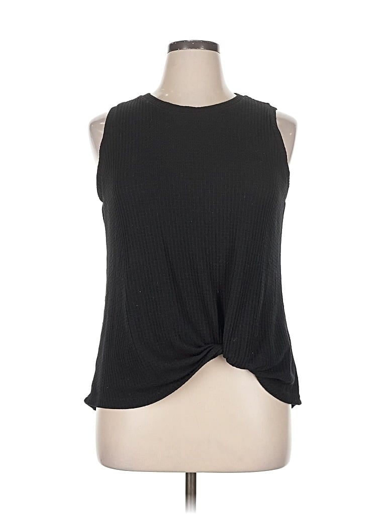 Pre-owned Assorted Brands Sleeveless T-shirt In Black