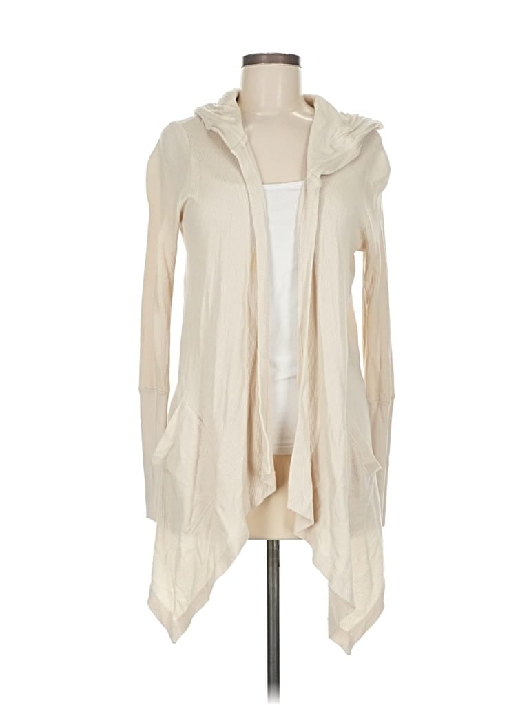 Pre-owned Splendid Cardigan Sweater In White