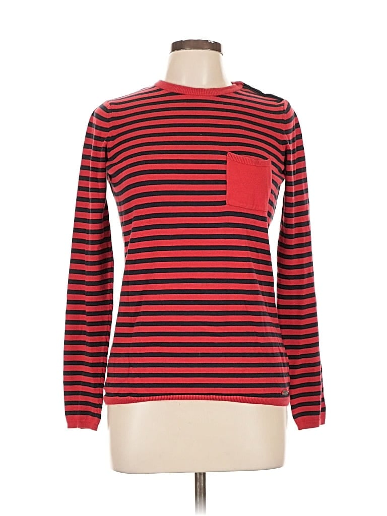 Pre-owned Barbour Pullover Sweater In Red