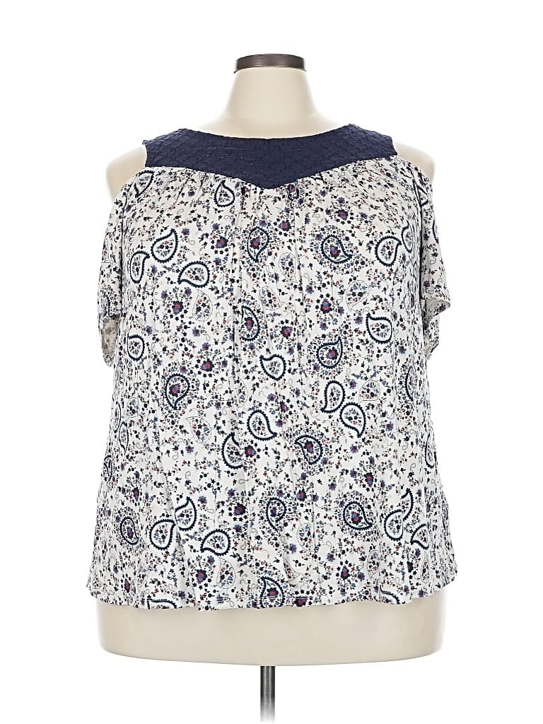 Pre-owned Torrid Sleeveless Blouse In Blue