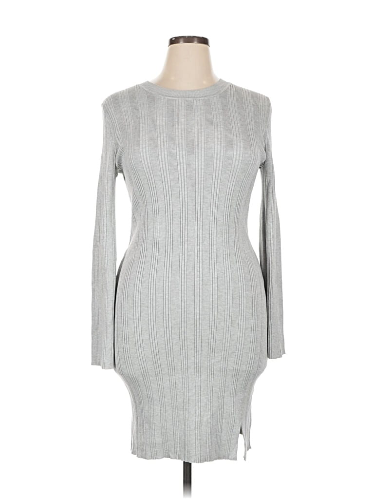 Pre-owned Olive & Oak Cocktail Dress In Gray
