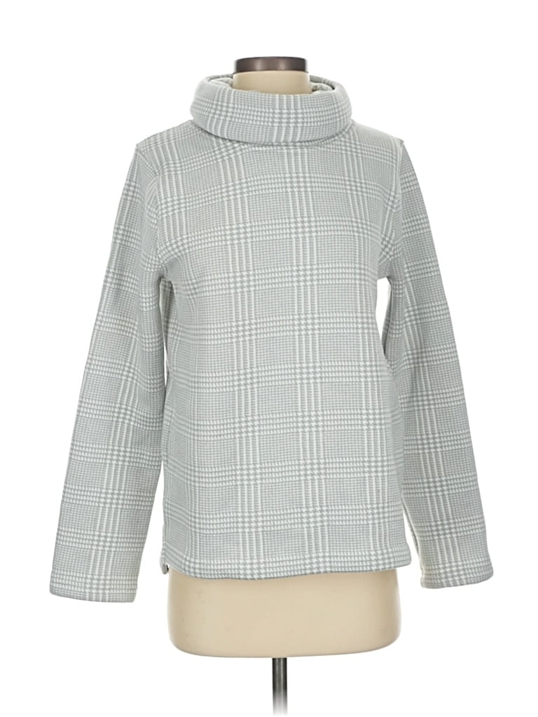 Pre-owned J.crew Factory Store Turtleneck Sweater In Gray