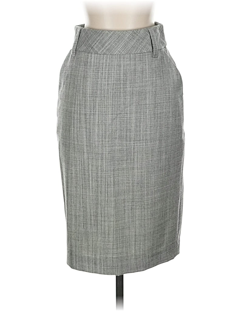 Pre-owned Banana Republic Wool Skirt In Gray