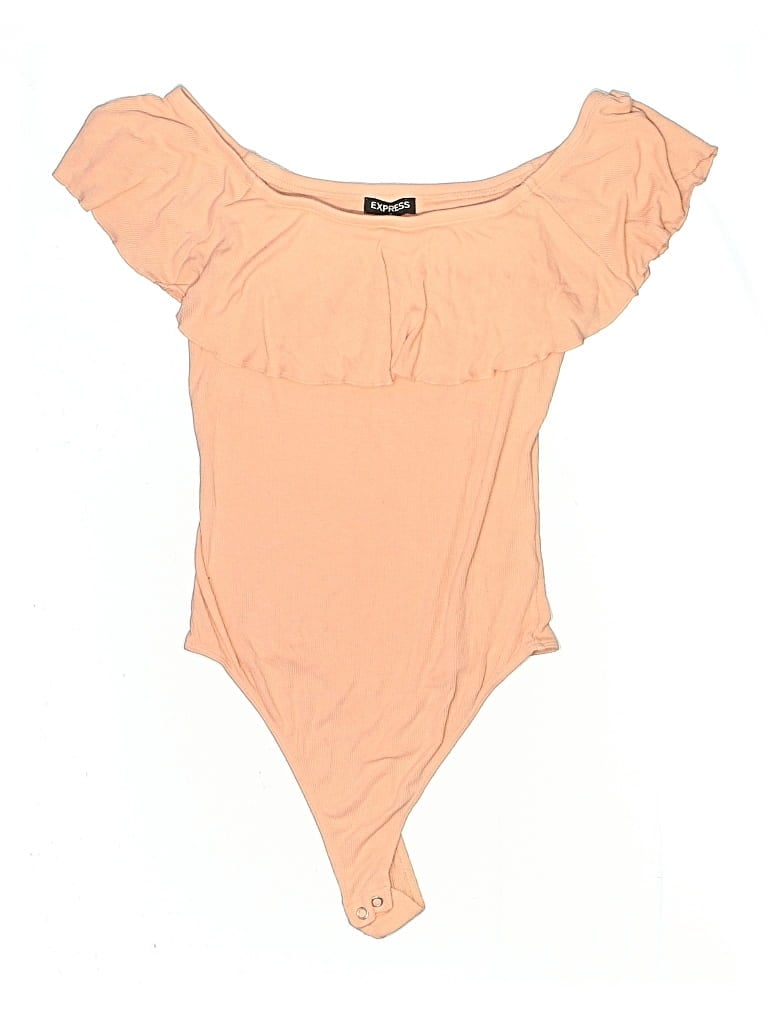 Pre-owned Express Outlet Bodysuit In Orange