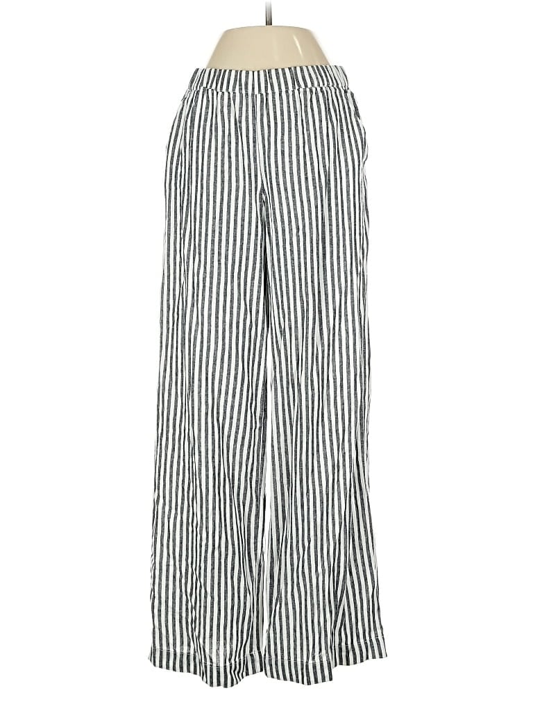 Pre-owned Caslon Linen Pants In Silver