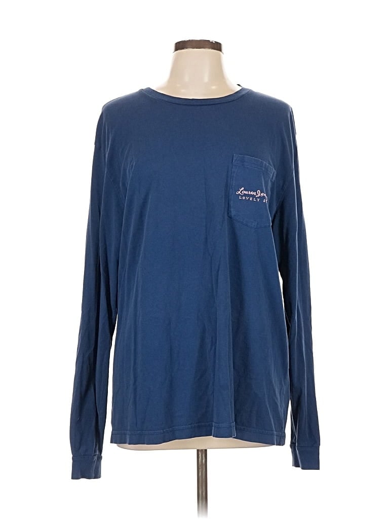Pre-owned Lauren James Long Sleeve T-shirt In Blue