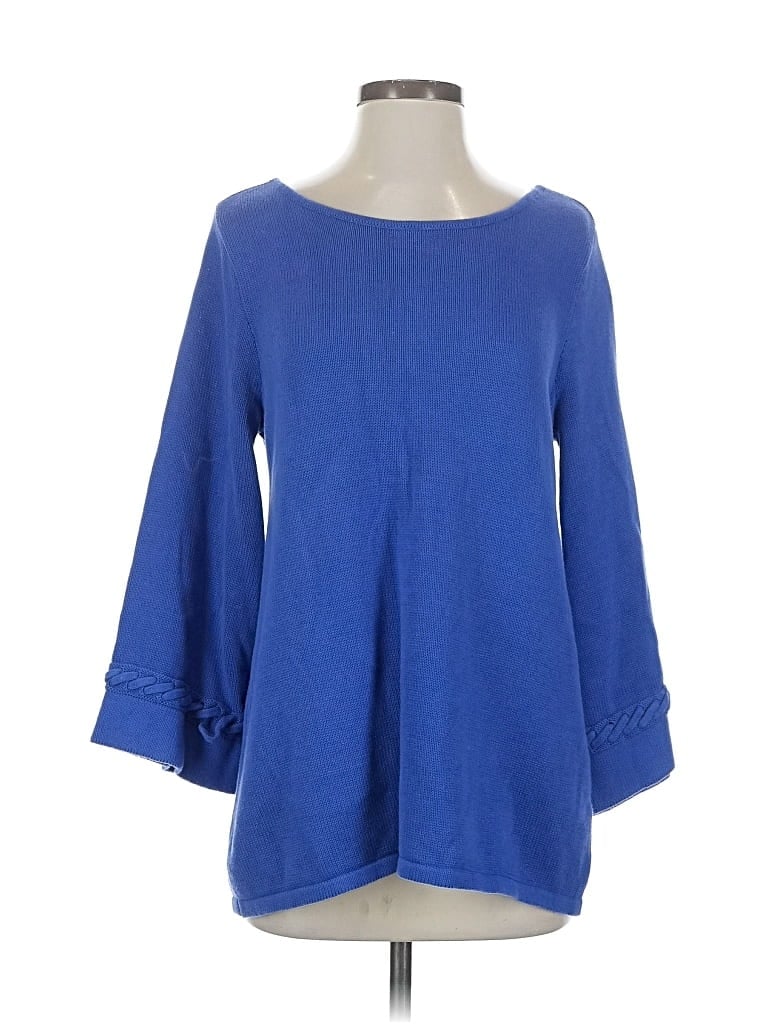 Pre-owned Soft Surroundings Pullover Sweater In Blue