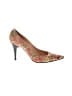 Casadei Paisley Gold Tan Heels Size 7 1/2 - photo 1