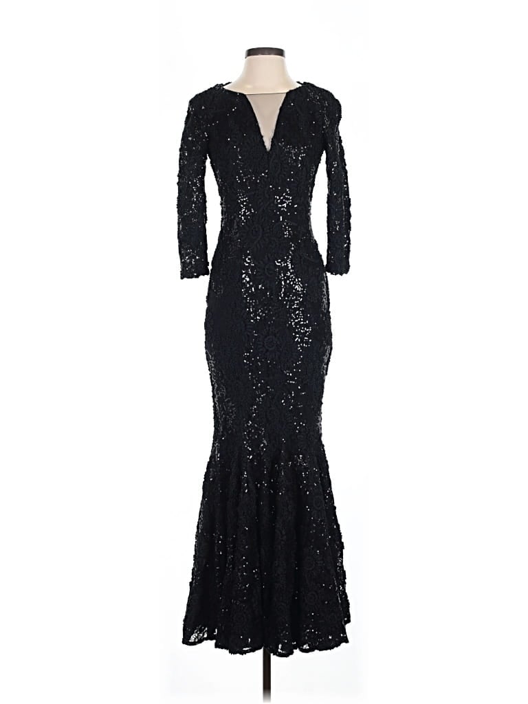 Pre-owned Talbot Runhof Cocktail Dress In Black