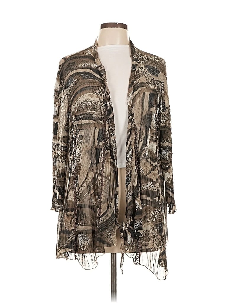 Pre-owned Alberto Makali Kimono In Brown