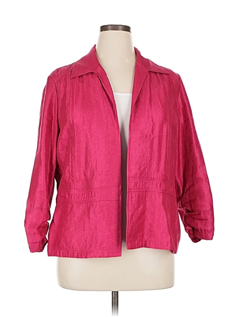 Pre-owned Chico's Jacket In Pink