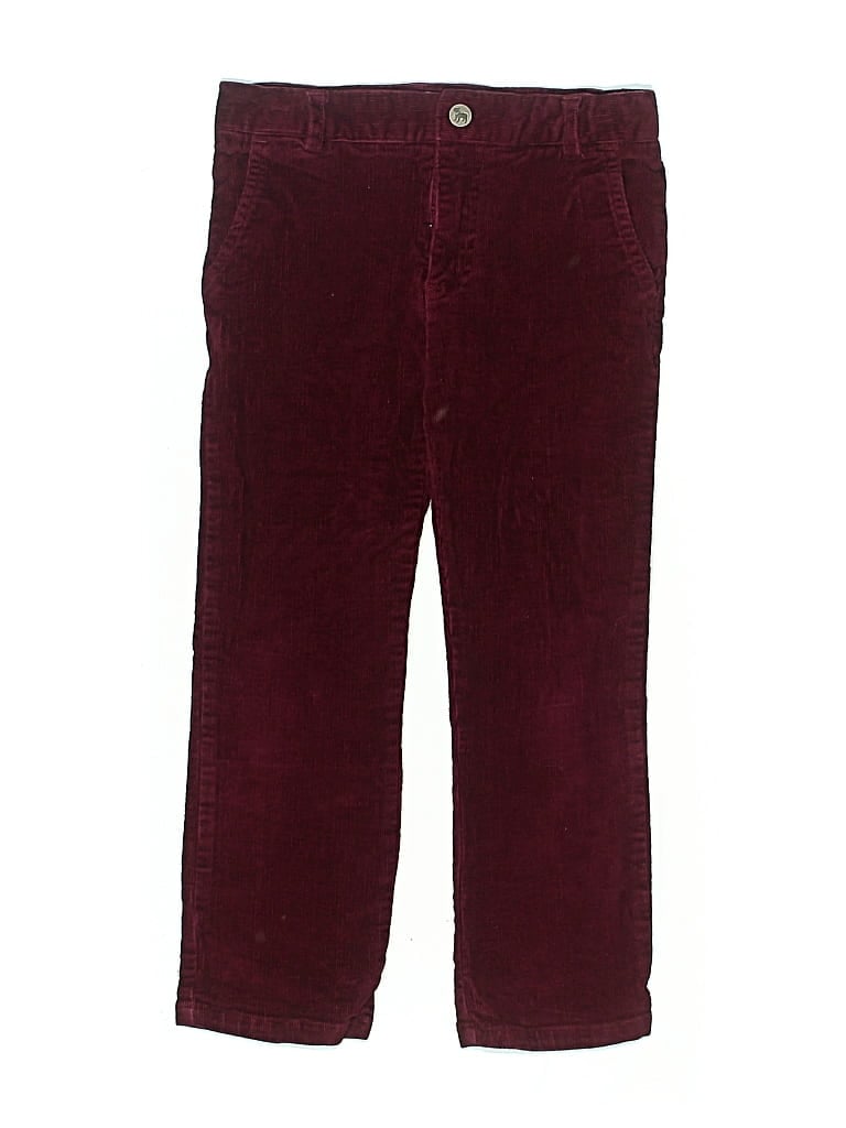 Pre-owned Frenchi Kids' Casual Pants In Burgundy