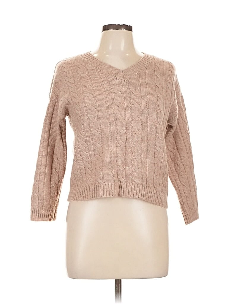 Pre-owned Assorted Brands Pullover Sweater In Brown