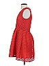 H&M 100% Polyester Chevron-herringbone Red Cocktail Dress Size 6 - photo 5