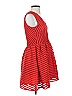 H&M 100% Polyester Chevron-herringbone Red Cocktail Dress Size 6 - photo 4