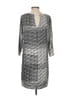 Fab'rik 100% Rayon Graphic Silver Casual Dress Size S - photo 2