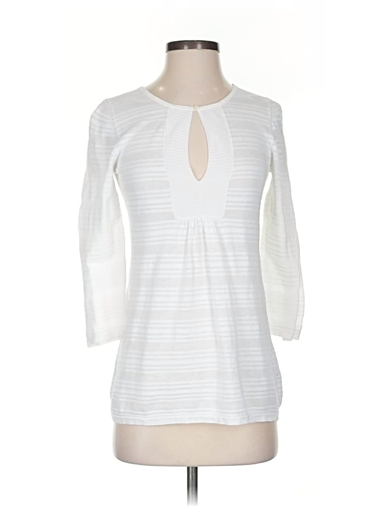 Pre-owned Banana Republic Cardigan Sweater In White