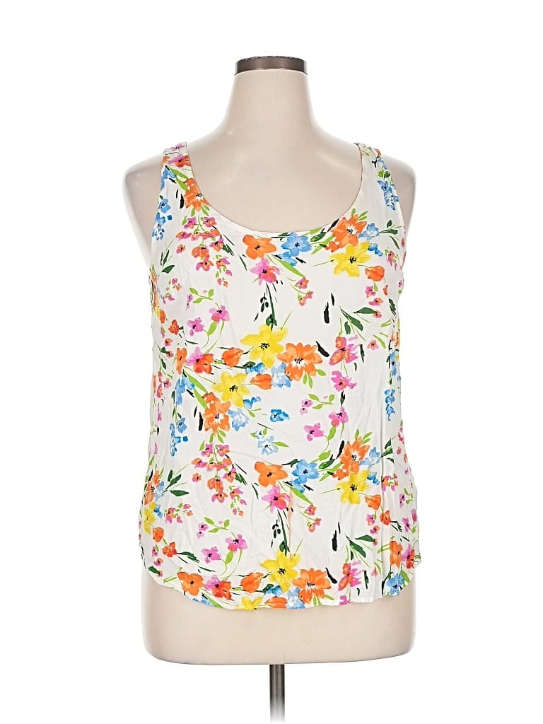 Pre-owned Old Navy Tank Top White Halter Neckline Tops