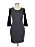 Bobi Color Block Gray Casual Dress Size M - photo 1